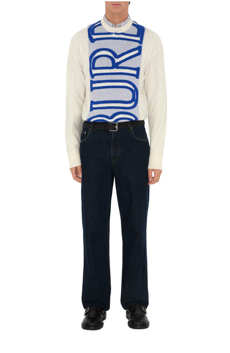 Burberry Logo Wool Sweater, Main, color,