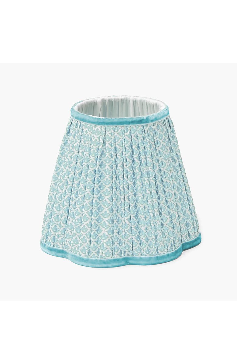 Mrs. Alice Soft Blue Lotus Lampshade, Main, color, Blue