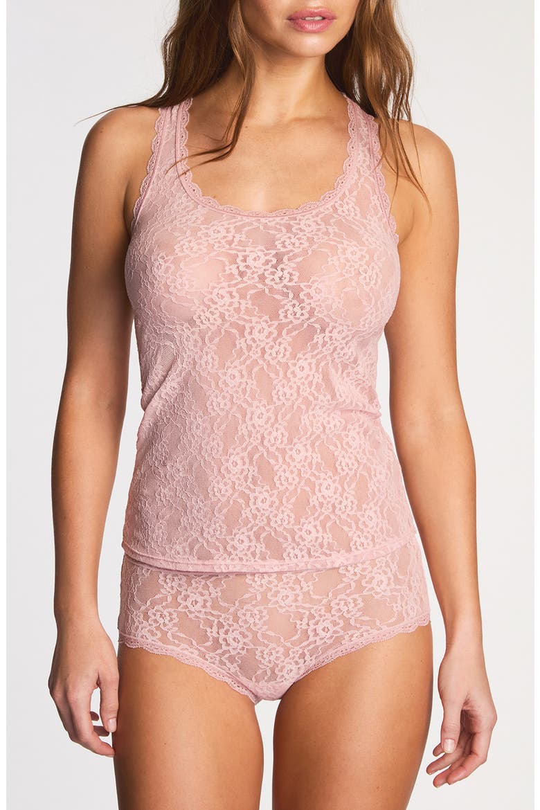 Effortlessly Sheer Lace Tank, Main, color, BLUSH PINK