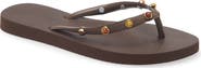 BRIZZA Brizza Stone Embellished Flip Flop