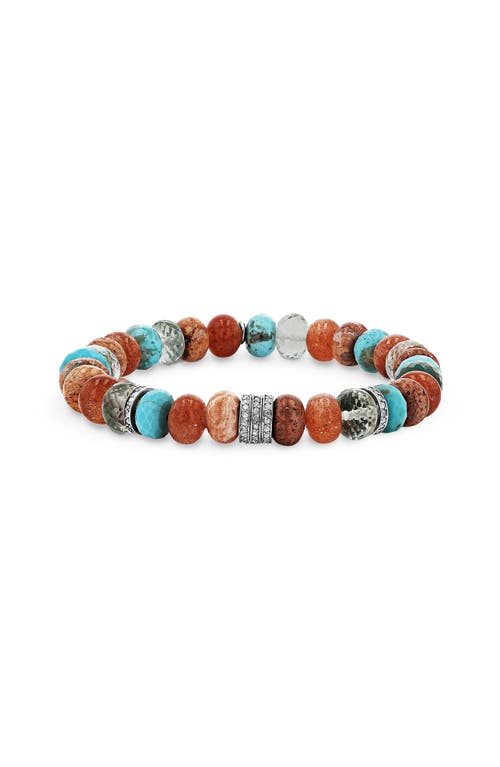 Sheryl Lowe Opal Summer Mix Bead Bracelet With 5 Diamond Rondelles