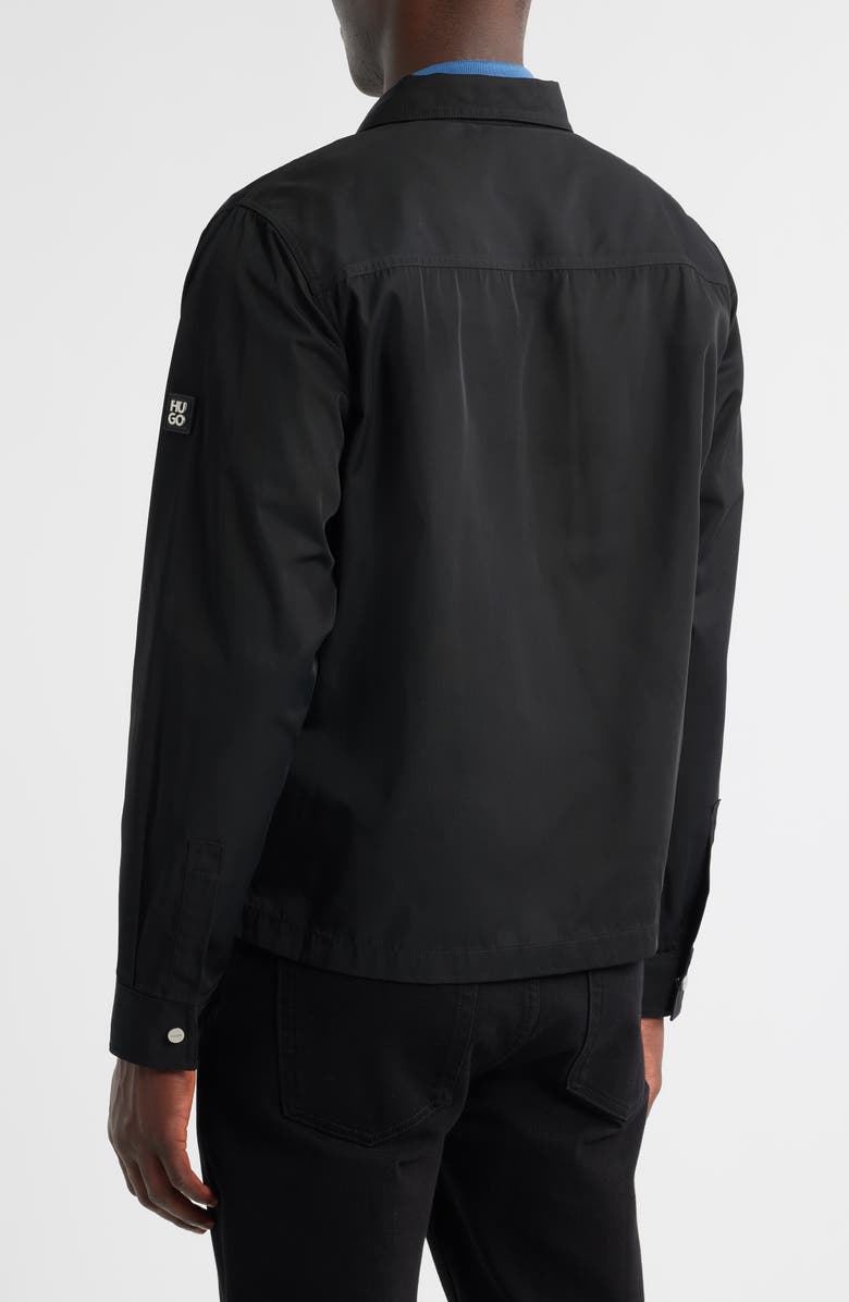 HUGO Evalom Water Repellent Jacket, Alternate, color, Black