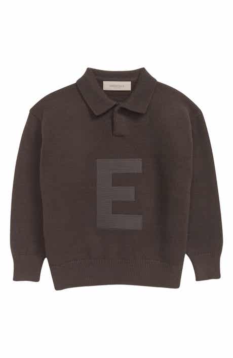 Fear of God Essentials Kids' Long Sleeve Sweater Polo