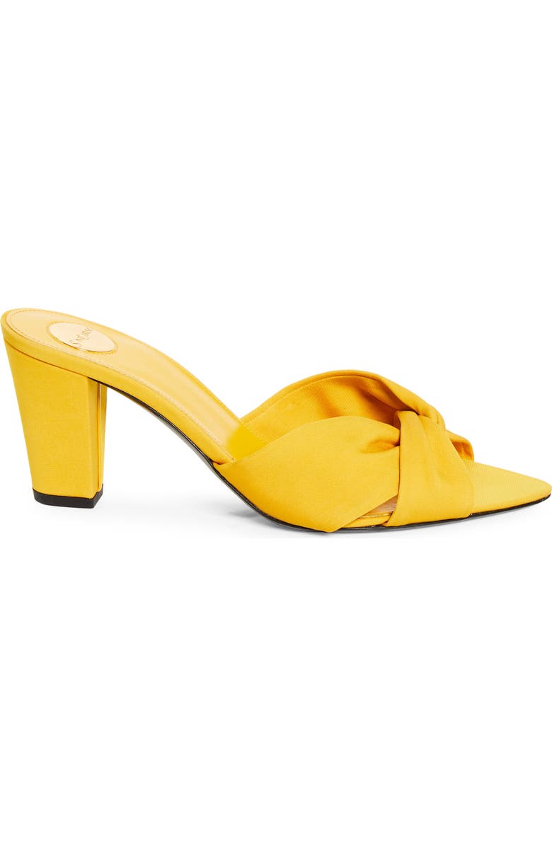 Saint Laurent Franciane Slide Sandal, Alternate, color, Yellow