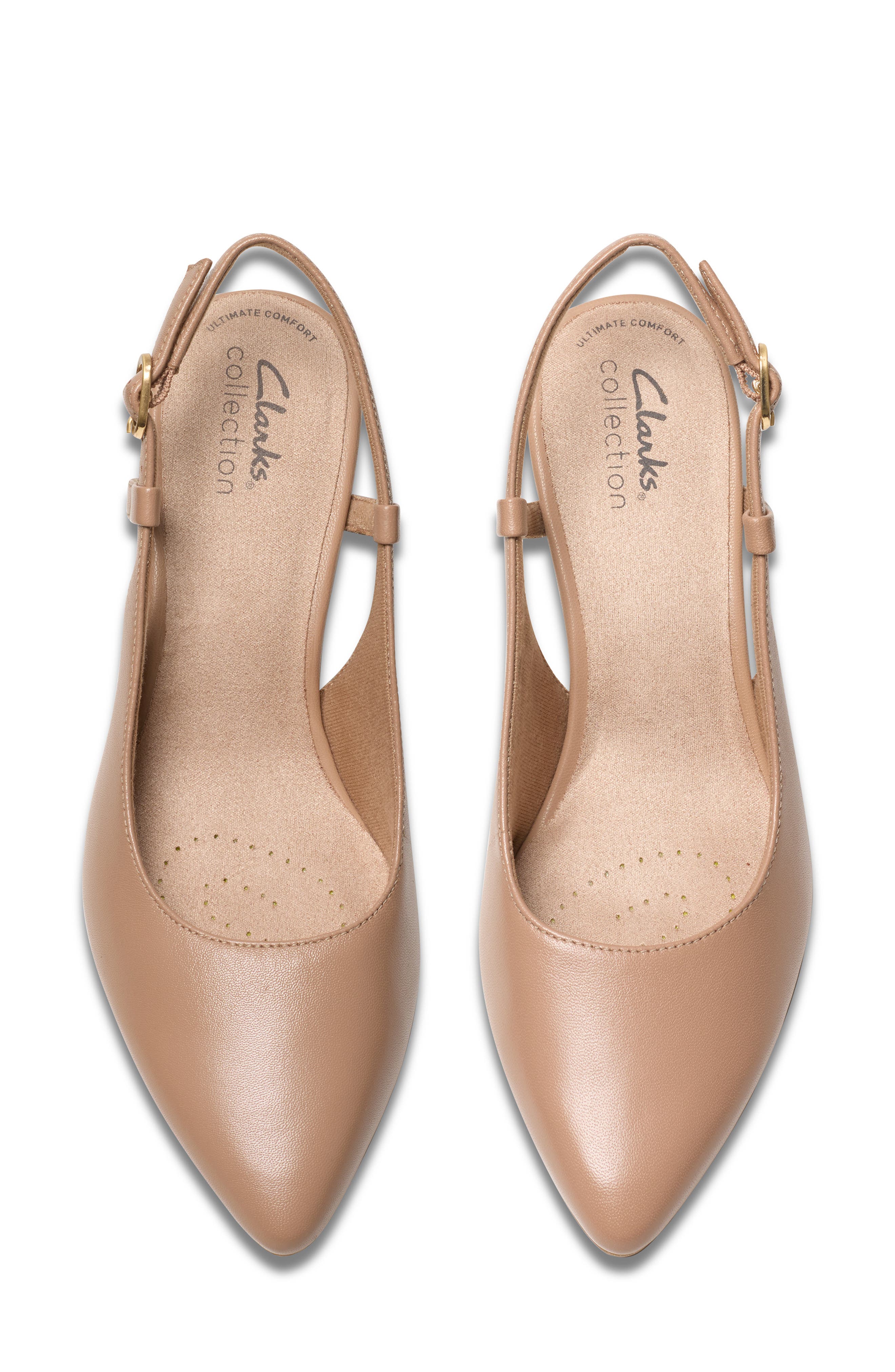 Clarks<sup>®</sup> Kepley Lane Slingback Pump, Alternate, color, Warm Beige Lea