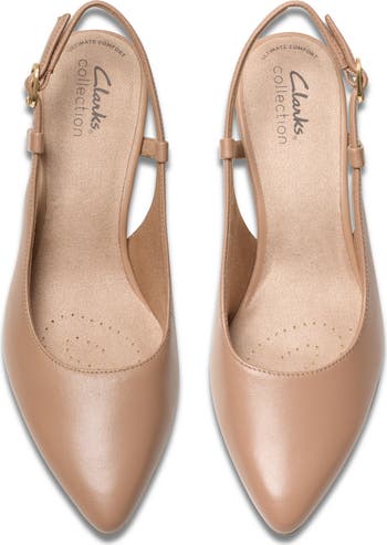 Clarks slingback pumps deals