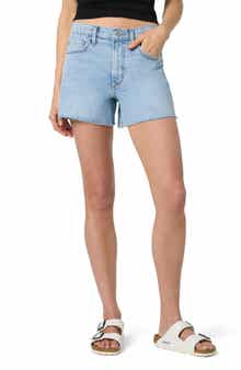 Joe's Raw Hem High Waist Relaxed Denim Shorts