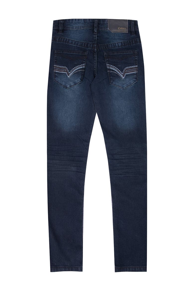 5 Pocket Stretch Jeans, Alternate, color, DARK BLUE