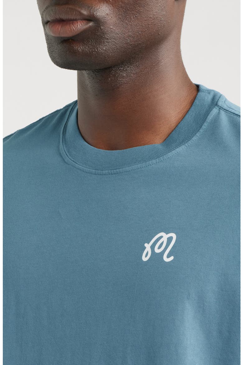 Bermuda Cotton Graphic T-Shirt, Alternate, color, AEGEAN BLUE