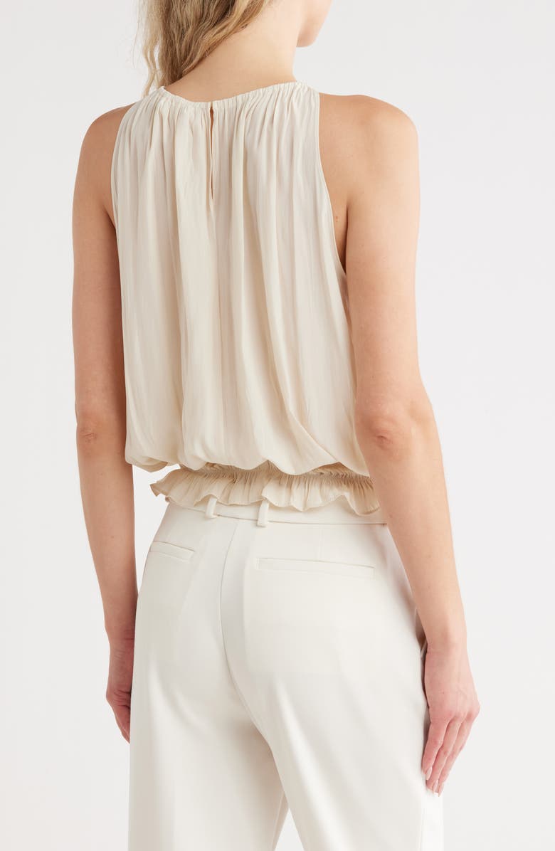 Ramy Brook Lauren Smock Waist Sleeveless Top, Alternate, color, Rattan