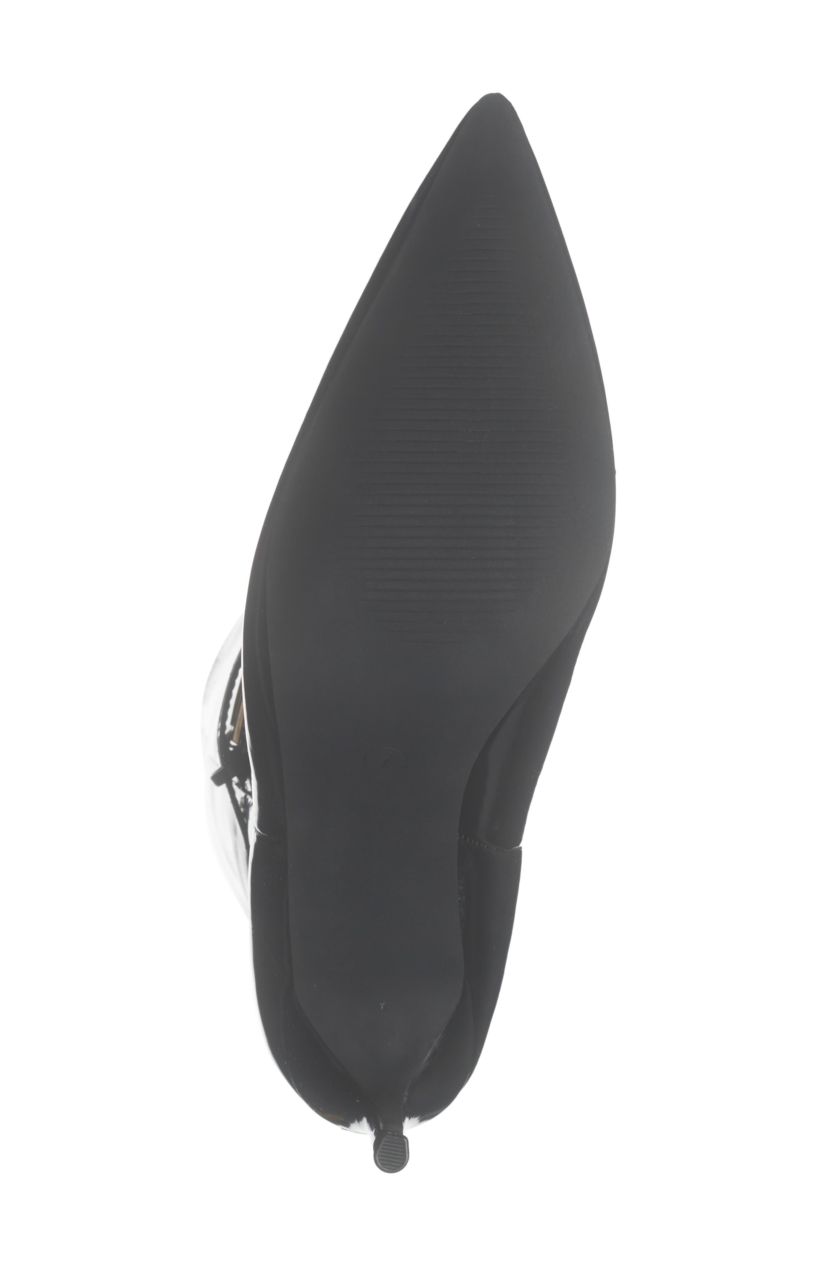 Glazed Knee High Boot, Alternate, color, BLACK