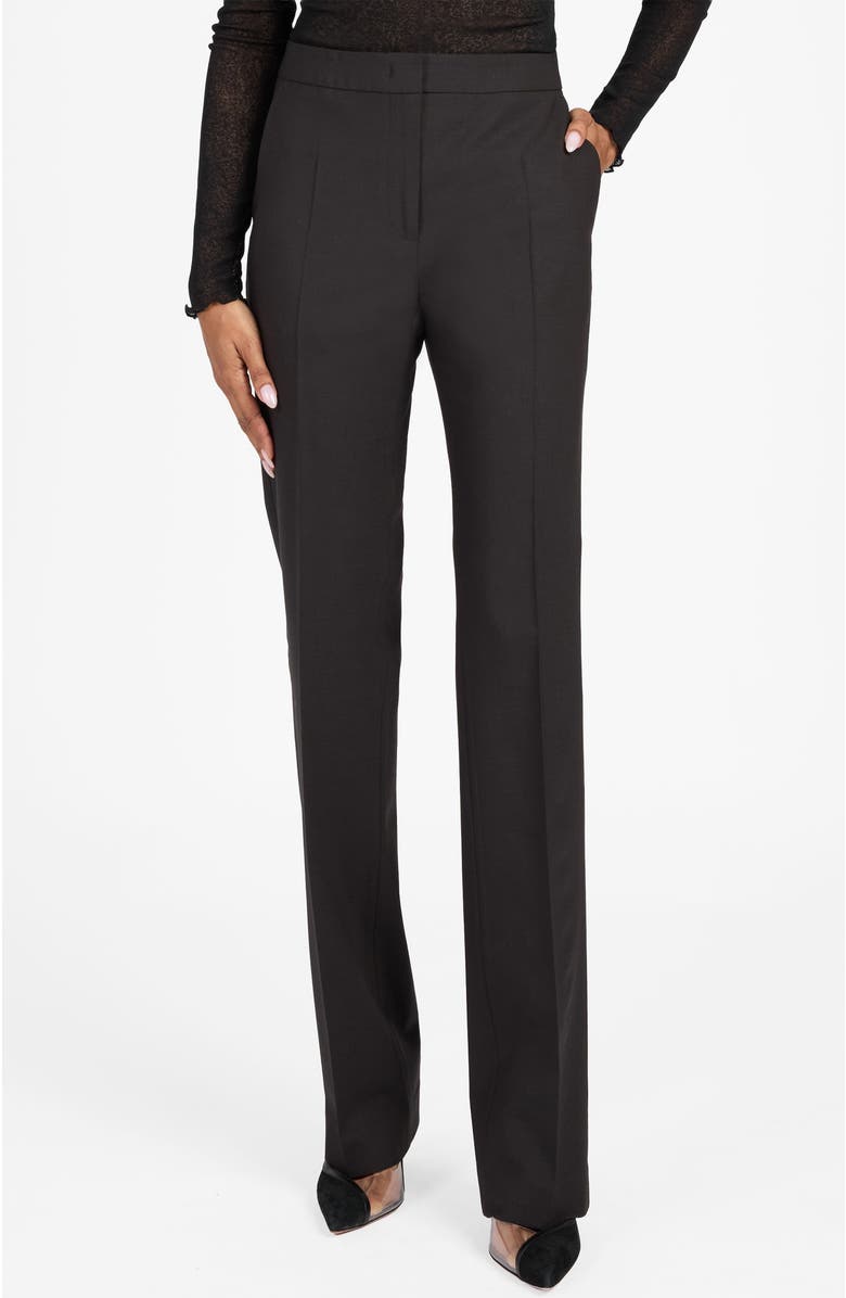 Santorelli Amara Straight Leg Pant in Virgin Wool Stretch, Main, color, 