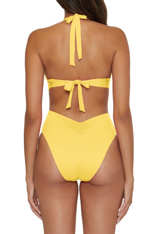 Becca Color Code High Waist Bikini Bottoms In Banana