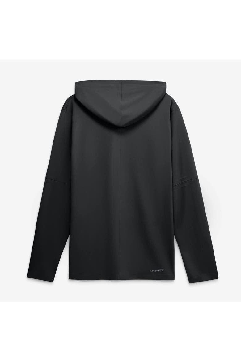 Men's Nike Black LSU Tigers 2026 Sideline Lightweight Long Sleeve Hooded Dri-FIT Top, Main, color, Black