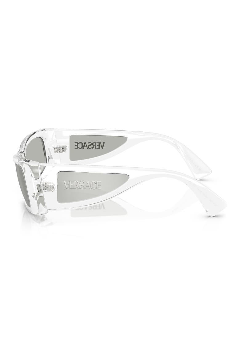 54mm Pillow Sunglasses, Alternate, color, CRYSTAL