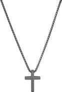 STEELTIME Men's Lord's Prayer Cross Pendant Necklace