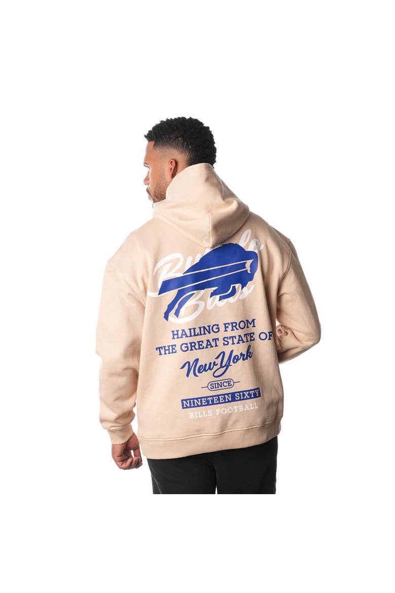 Unisex The Wild Collective Cream Buffalo Bills Fleece Pullover Hoodie, Alternate, color, Cream