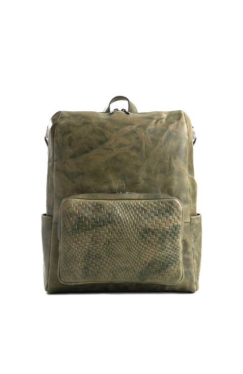 Saba Top Grain Leather Mini Backpack Shoulder Bag Purse
