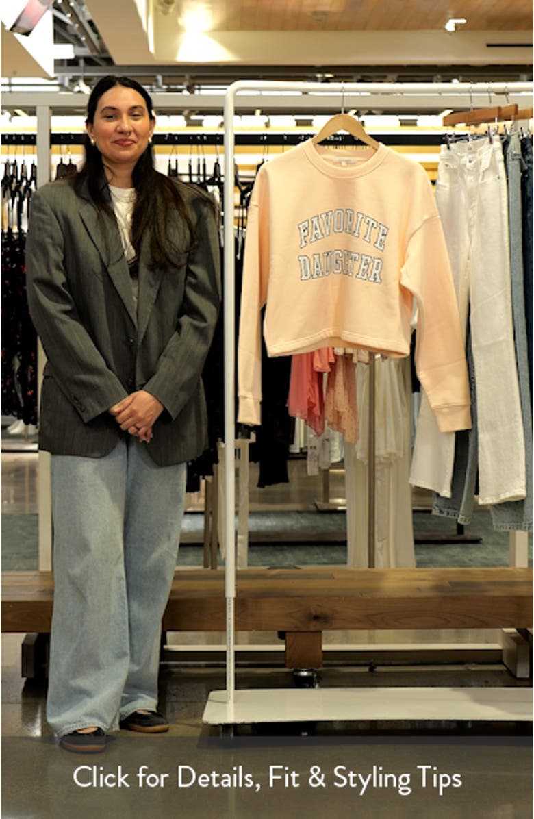 The Collegiate Logo Crop Sweatshirt, sales video thumbnail