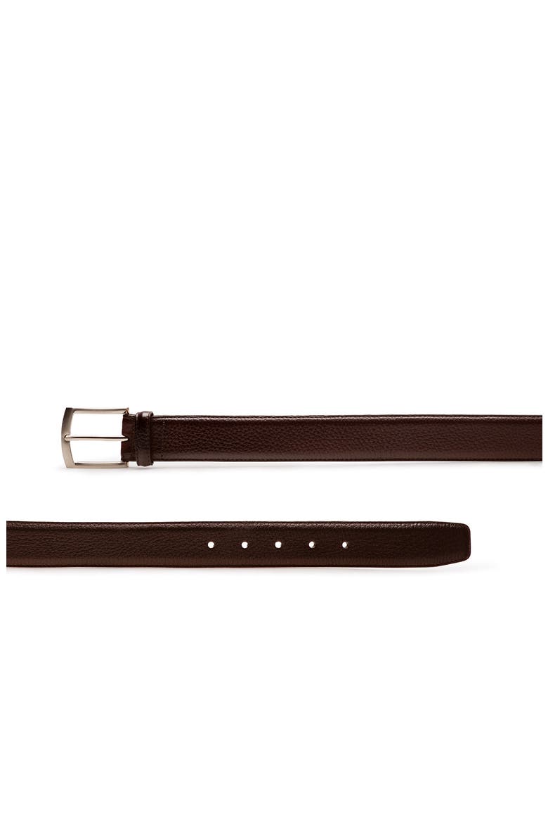 Tanner Tumbled Leather Belt, Alternate, color, TEXTURE BROWN