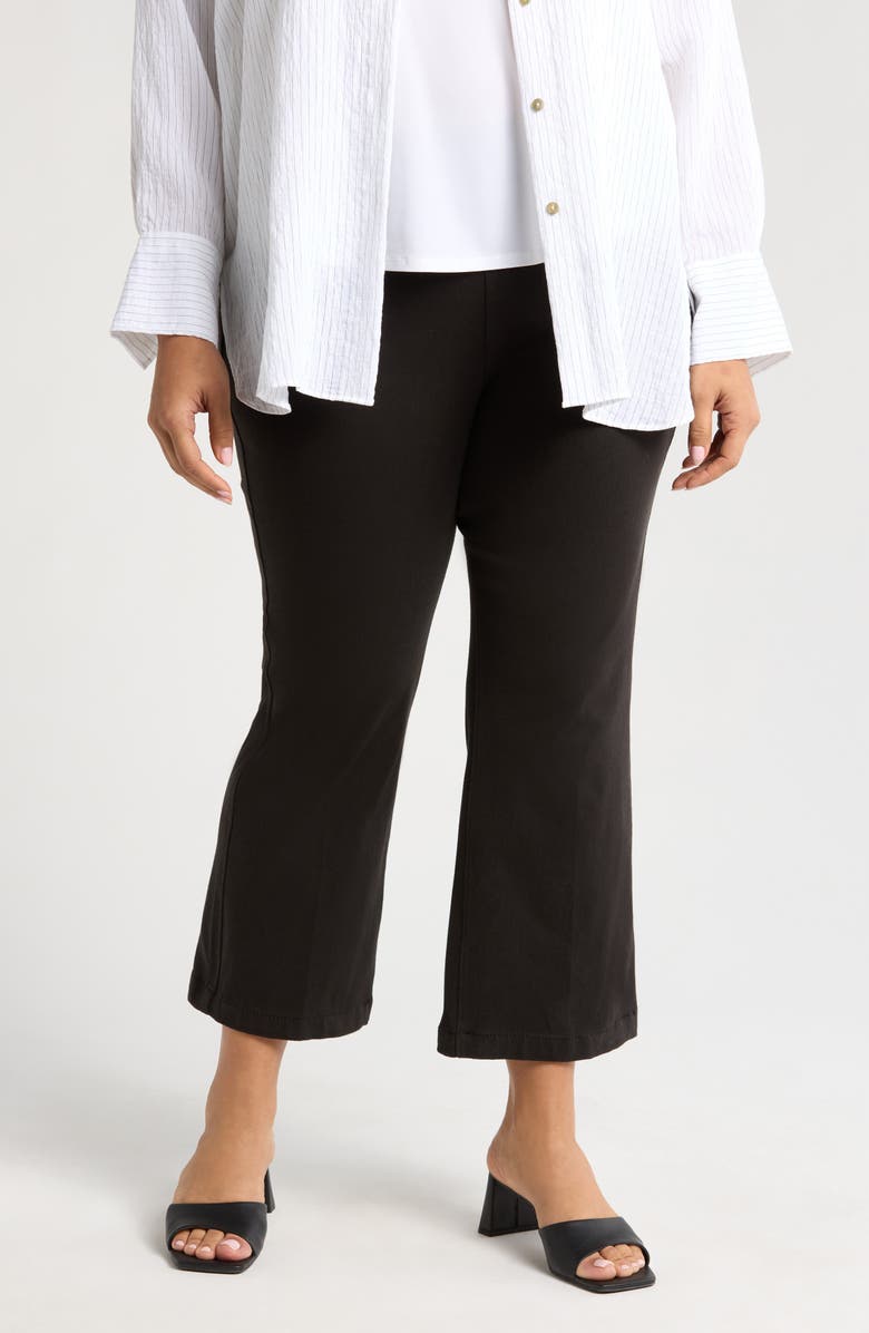 Lysse 'Lyssentials Ankle Baby Bootcut Jeans, Main, color, Black