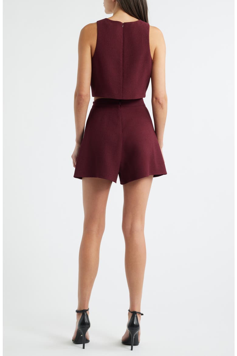 Sanibel Crop Top & High Waist Shorts Set, Alternate, color, HEROINE