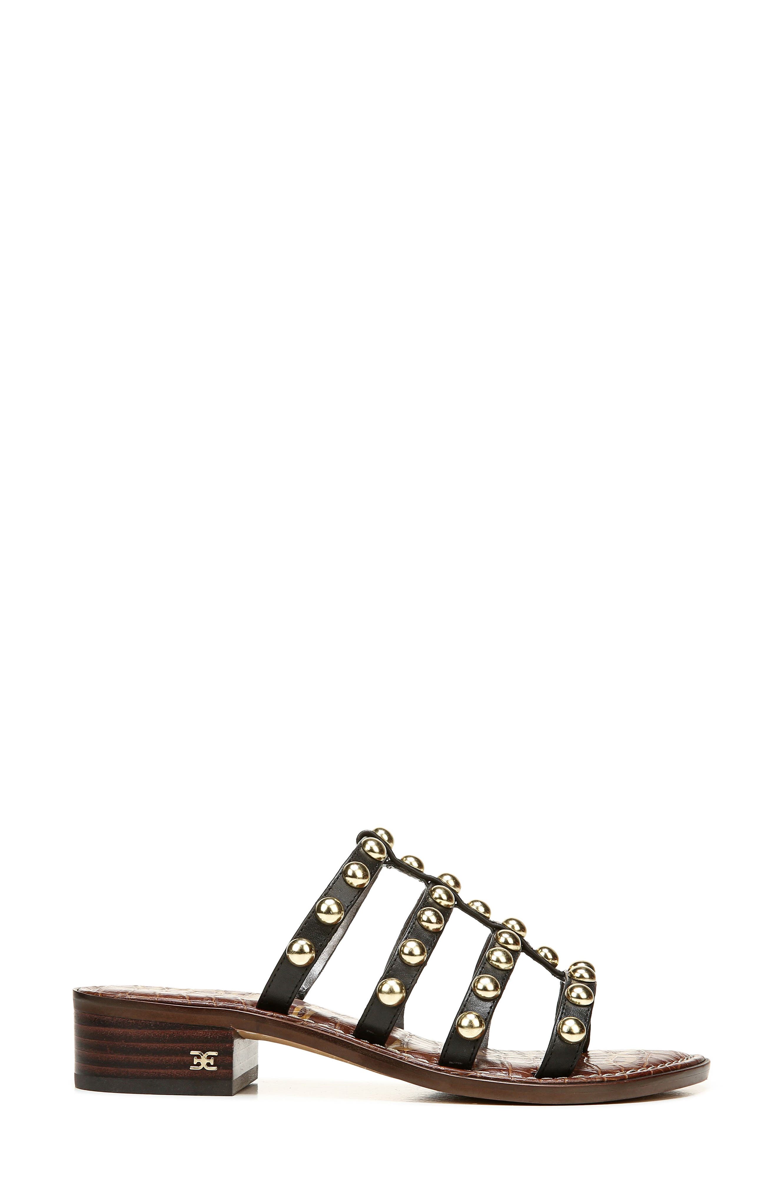 Sam Edelman Juniper Studded Gladiator Slide Sandal, Alternate, color, 