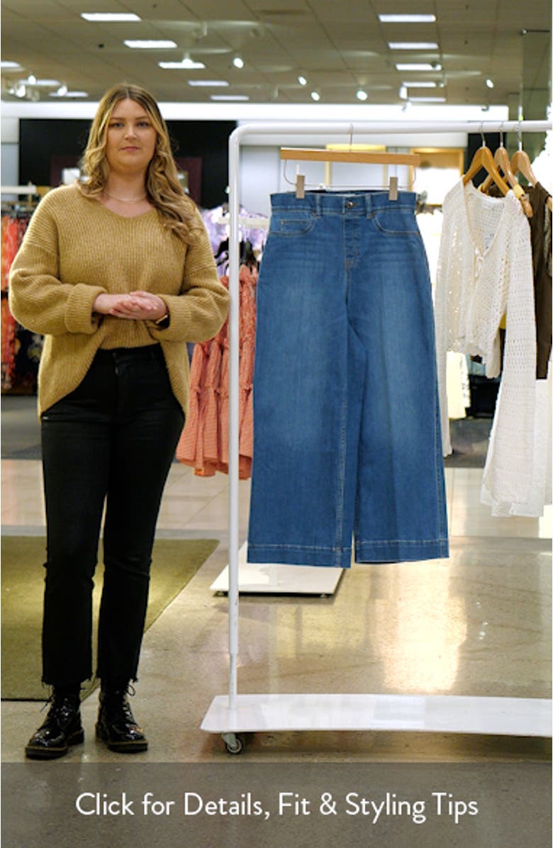 SPANXshape<sup>™</sup> EveryWear Cropped Wide Leg Jeans, sales video thumbnail