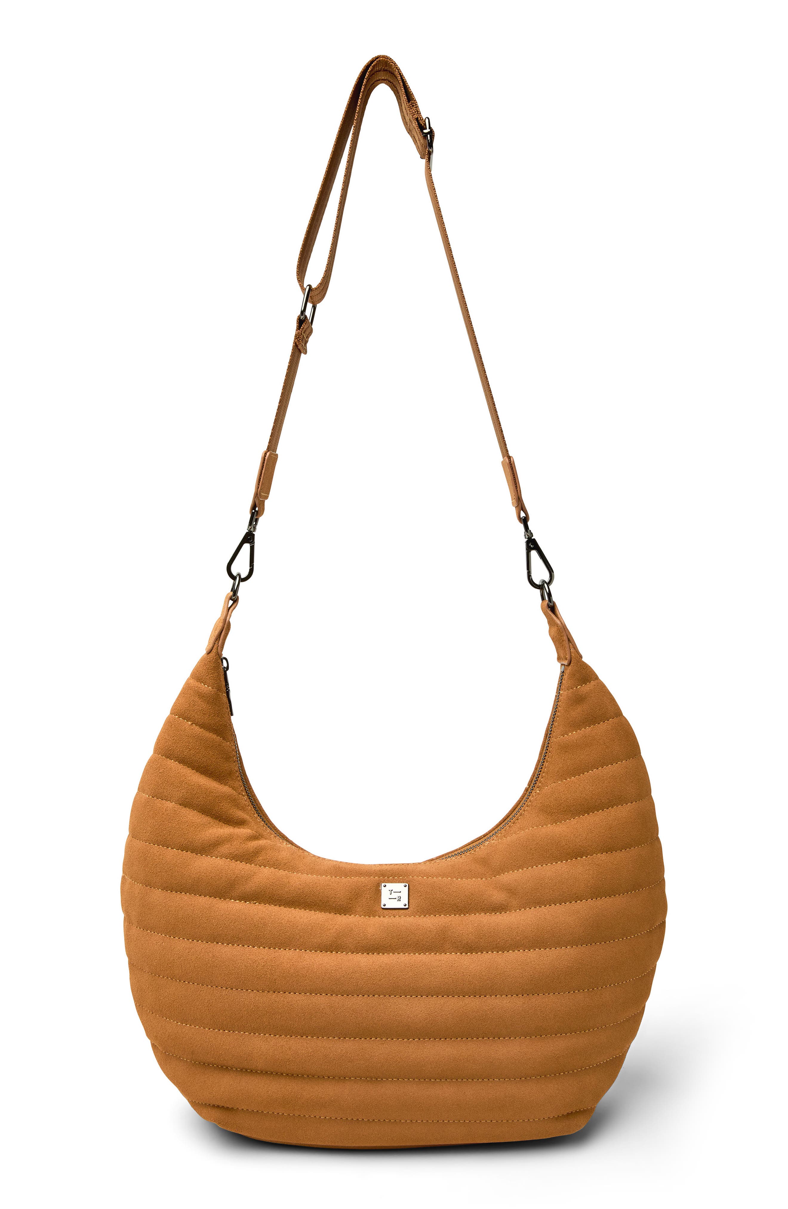 THINK ROYLN Moonstruck Shoulder Bag, Main, color, Terracotta Suede