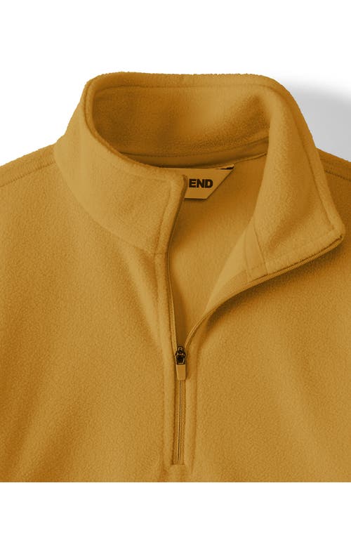 Lands' End Anyweather Fleece Quarter Zip Pullover In Yellow
