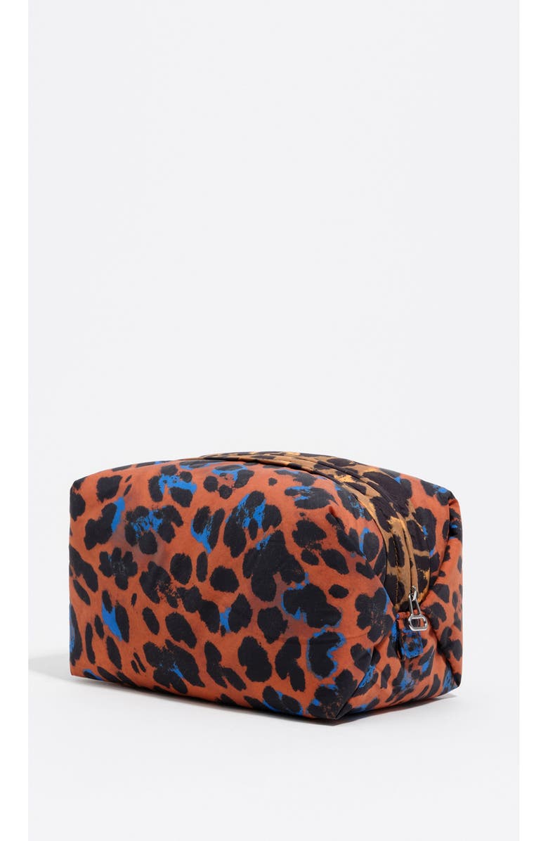Bimba y Lola Sienna Leopard Print Nylon Make-Up Case, Alternate, color, Leopard Sienna