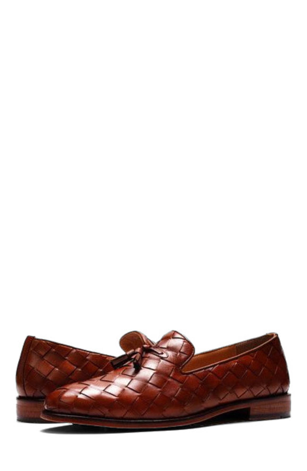 CARLOS SANTANA Pulse Tassel Loafer, Alternate, color, Tan Leather