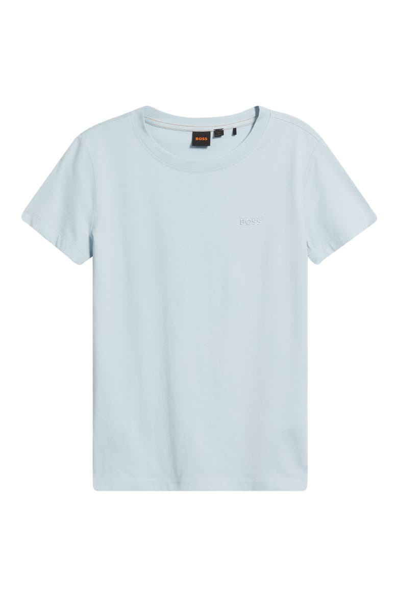 Esogo Crewneck Cotton T-Shirt, Alternate, color, LT PAST/BU