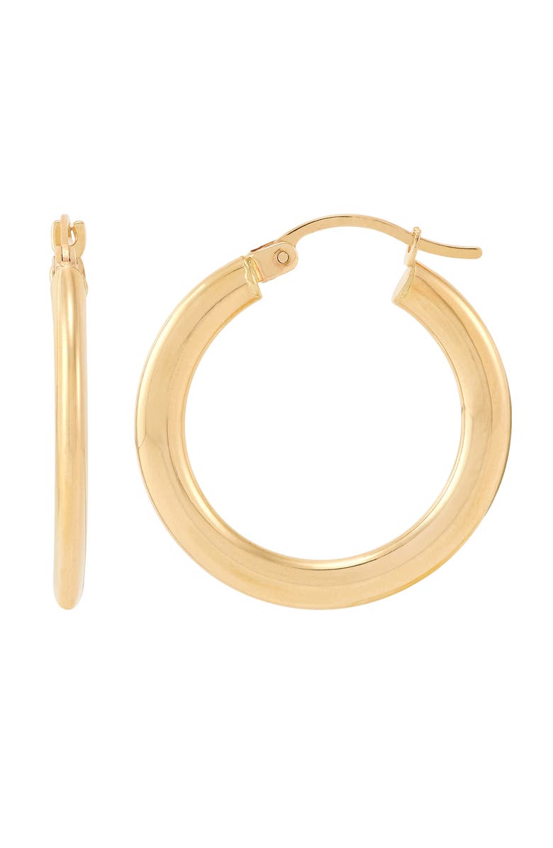 Frankie & Zoe Tubular Hoop Earrings, Alternate, color, Yellow Gold
