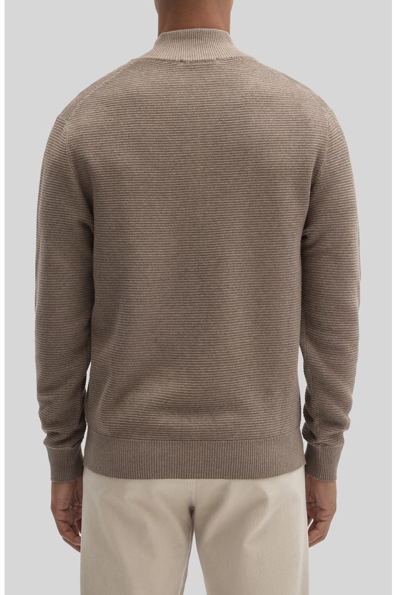 Gonzalo Quarter Zip Cotton Sweater, Alternate, color, SEQUOIA