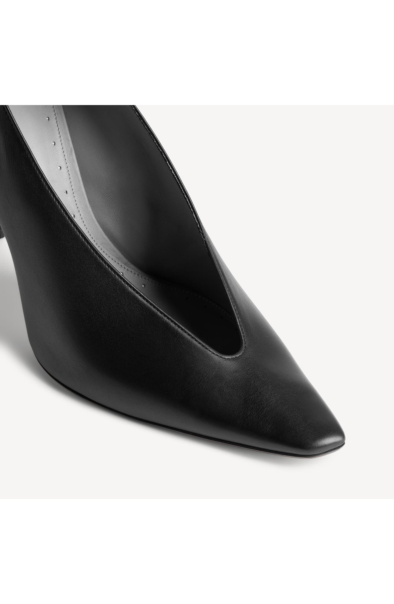 Balenciaga Duchesse Pointed Toe Pump, Alternate, color, Black