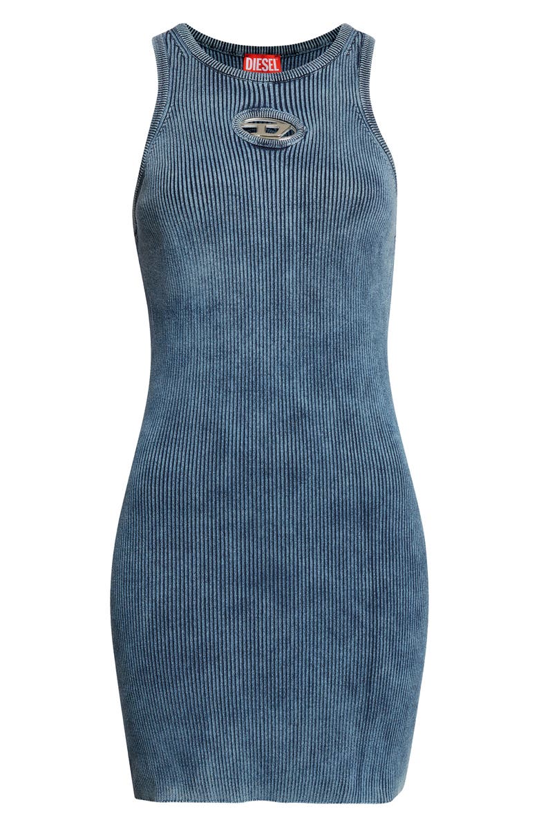 DIESEL<sup>®</sup> M-Anchorage-SL Rib Body-Con Minidress, Main, color, Peacoat Blue