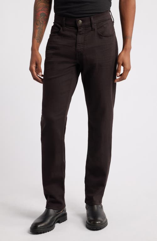 Paige Federal Transcend Slim Straight Leg Jeans In Deep Chocolate