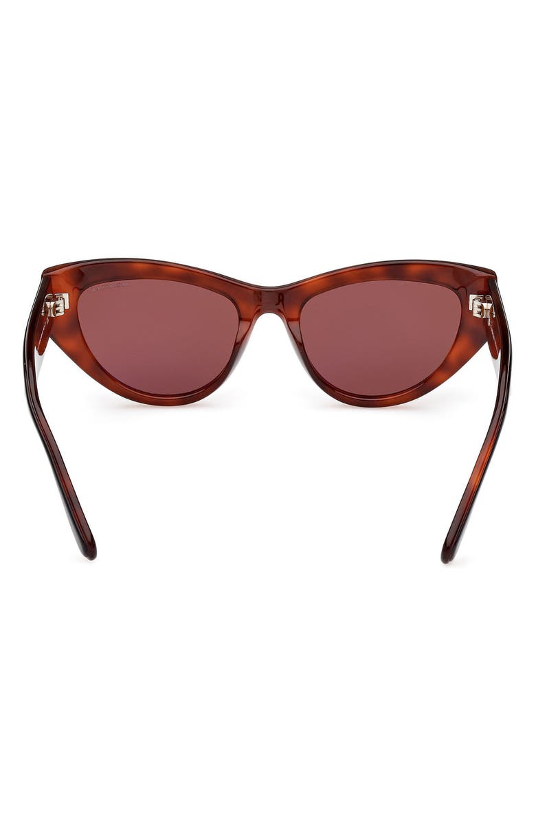 Moncler 53mm Polarized Cat Eye Sunglasses, Alternate, color, 