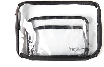 Clear Travel Pouches 3 Piece Set