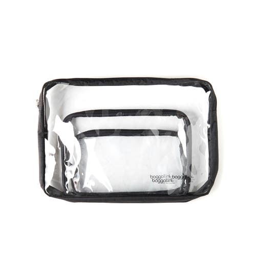 Baggallini Clear Travel Pouches 3 Piece Set