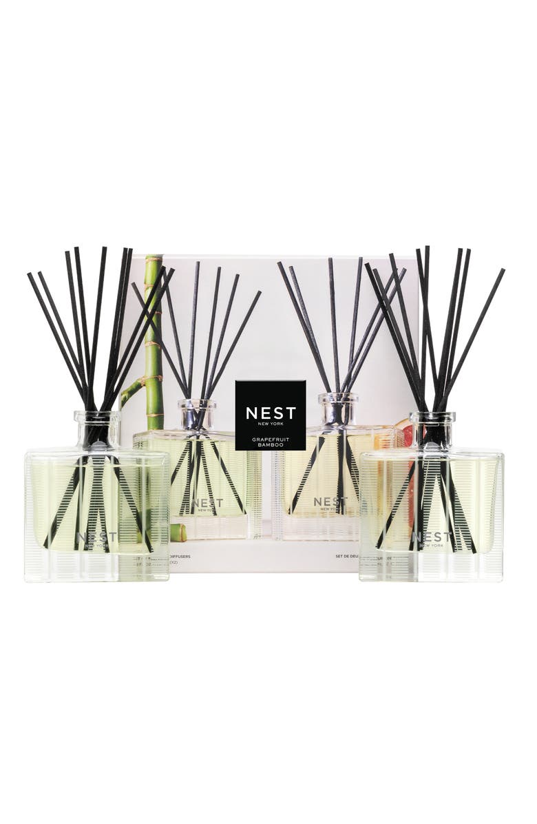 NEST New York Grapefruit & Bamboo Reed Diffuser Set $124 Value, Main, color, 