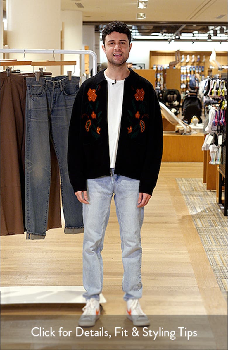 Floral Zip Front Cardigan, sales video thumbnail