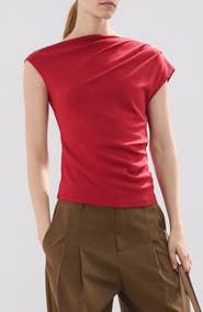 MANGO Asymmetric One-Shoulder Top