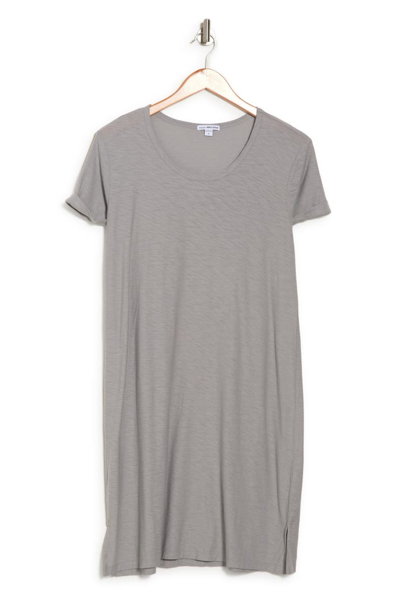 Rolled Sleeve T-Shirt Dress, Alternate, color, FOIL