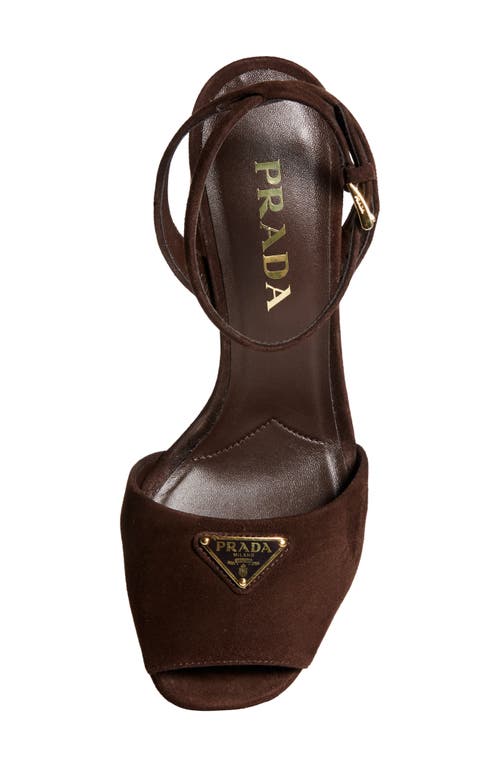 Prada Logo Platform Sandal
