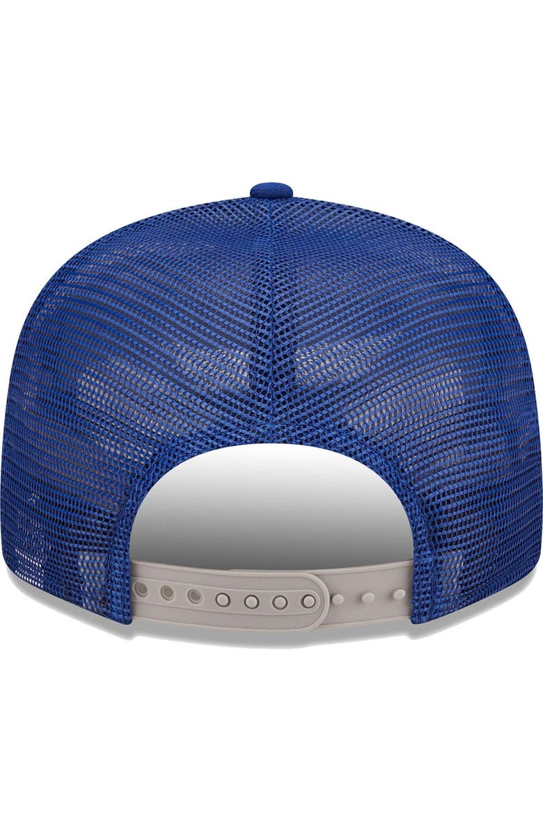 New Era Men's New Era Royal Toronto Blue Jays Patriot Trucker 9FIFTY Snapback Hat, Alternate, color, Royal