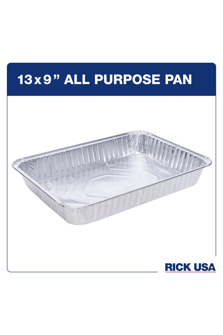 13x9 Inch Aluminum All Purpose Pan, 25 Pack, Alternate, color, Gray