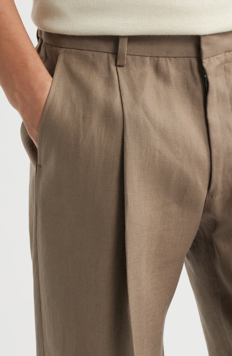 NN07 Kay 1454 Pleated Tapered Pants, Alternate, color, Clay Mirage