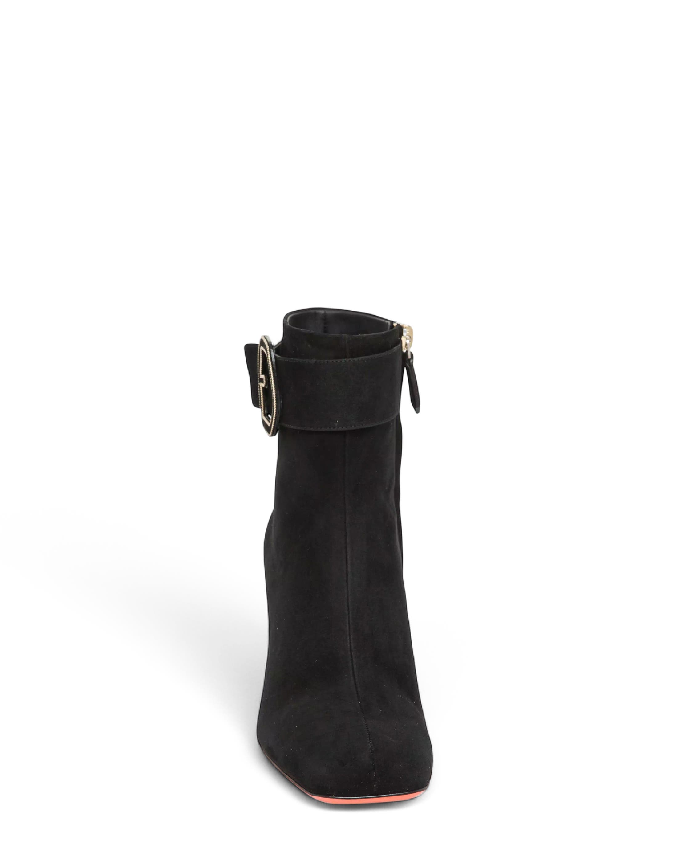 Suede Ankle Boots, Alternate, color, Black